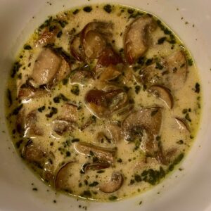 homemade mushroom soup