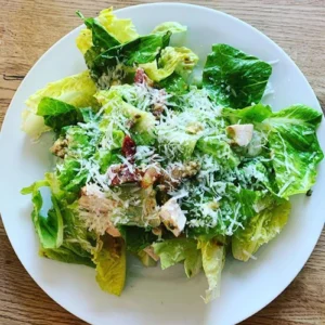 caesar salad on a plate