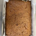 zucchini spice cake in a 9x13 pan