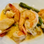 shrimp in coconut curry sauce
