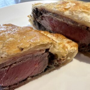 beef filet encased in puff pastry