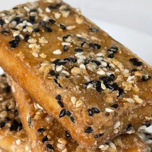 Sesame Crusted Crispy Tofu Slices