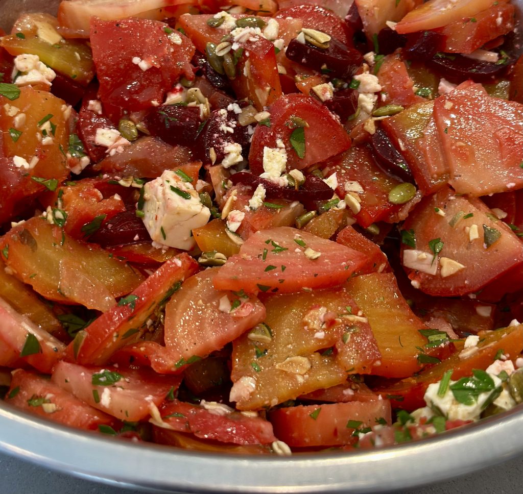bowl of Roasted Beet Salad