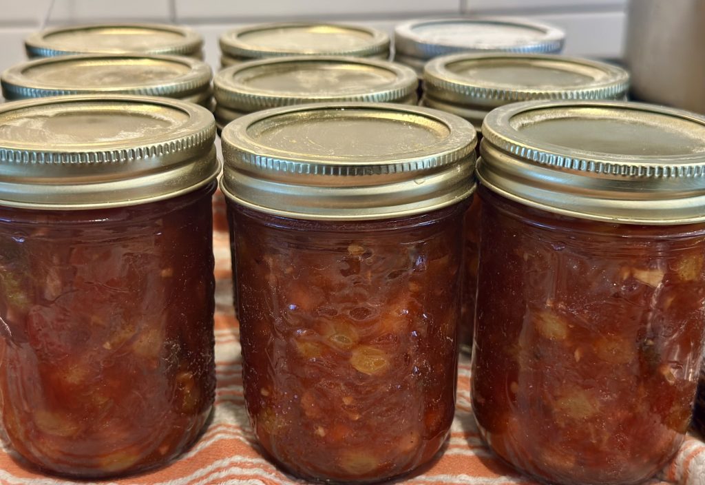 Jars of chutney