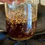 chili crisp in a jar