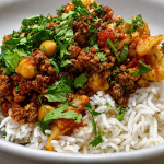 easy beef & chickpea curry