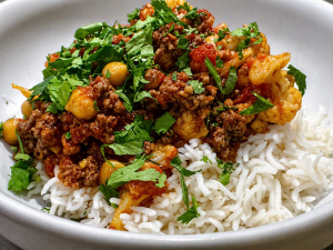 easy beef & chickpea curry
