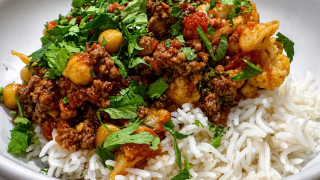 easy beef & chickpea curry