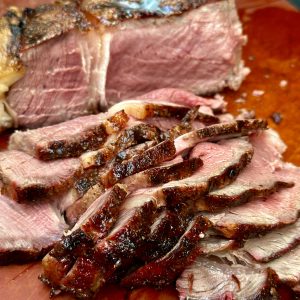 grilled steak sliced 
