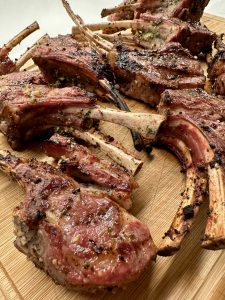 platter of lamb rib chops