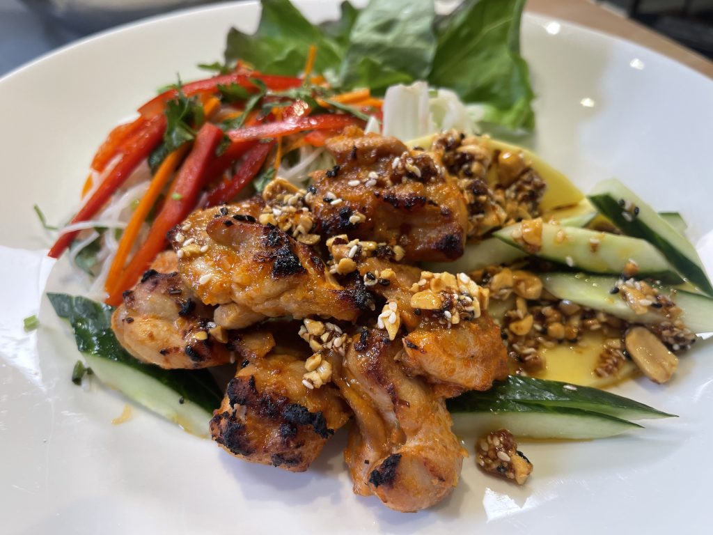 Thai Curry Chicken Kebabs