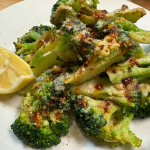 charred broccoli with chili crisp and lemon
