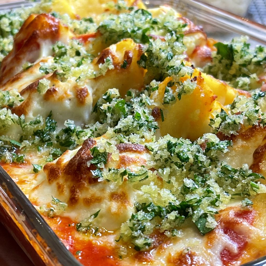 triple cheese baked polenta